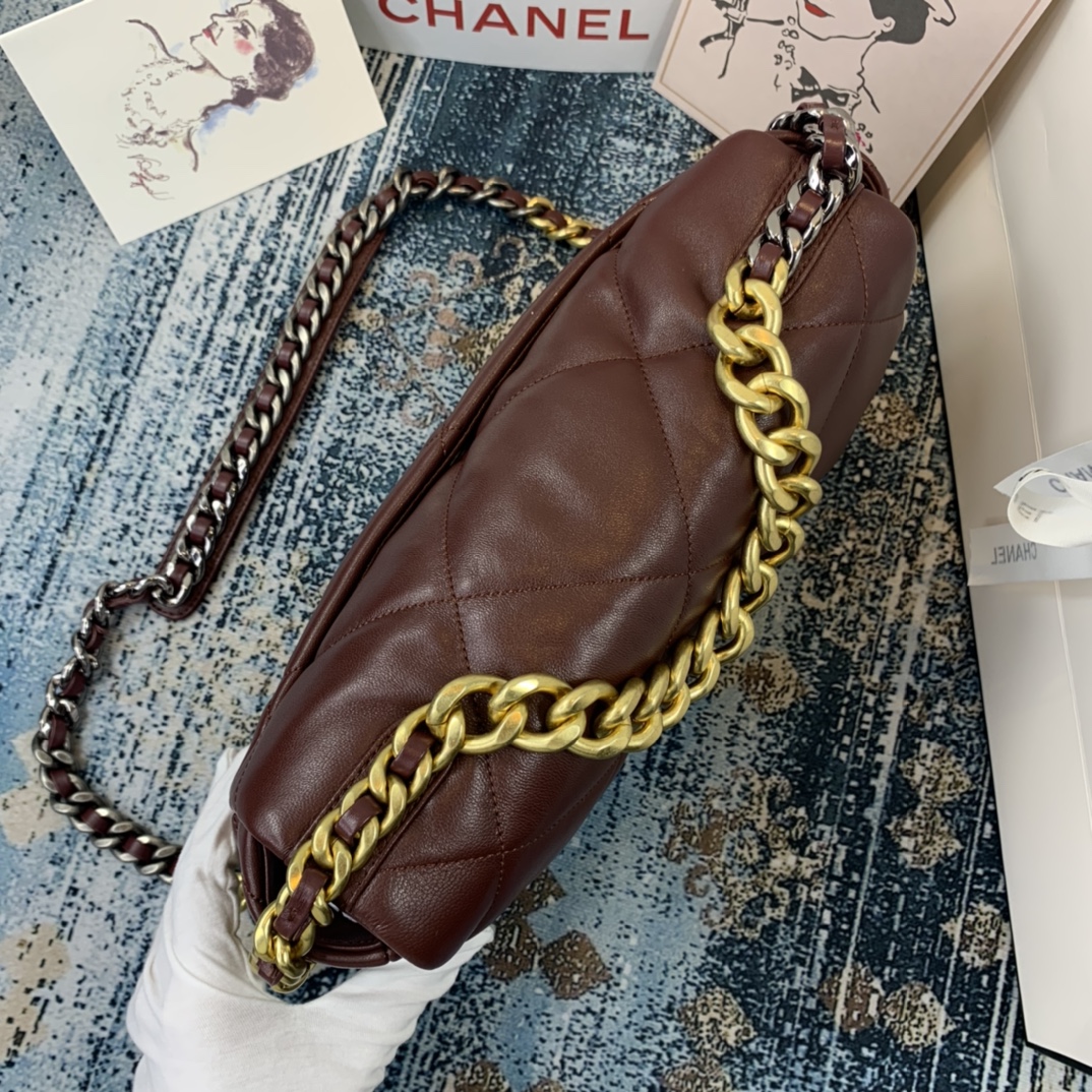 AS1161 chanel 19 large flap bag, CHANEL HANDBAGS