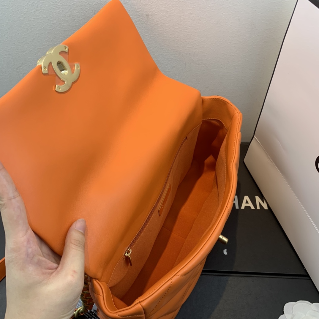 AS1161 chanel 19 large flap bag, CHANEL HANDBAGS