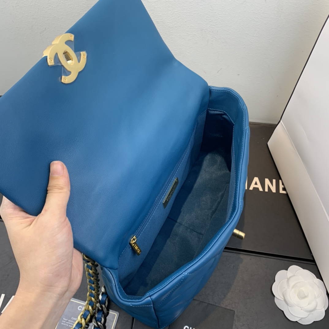 AS1161 chanel 19 large flap bag, CHANEL HANDBAGS