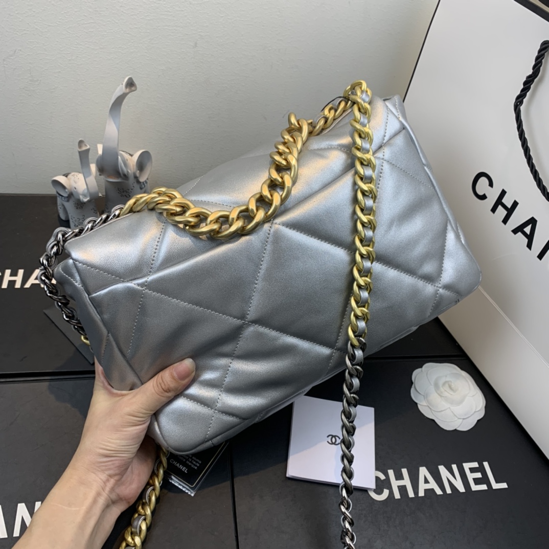 AS1161 chanel 19 large flap bag, CHANEL HANDBAGS