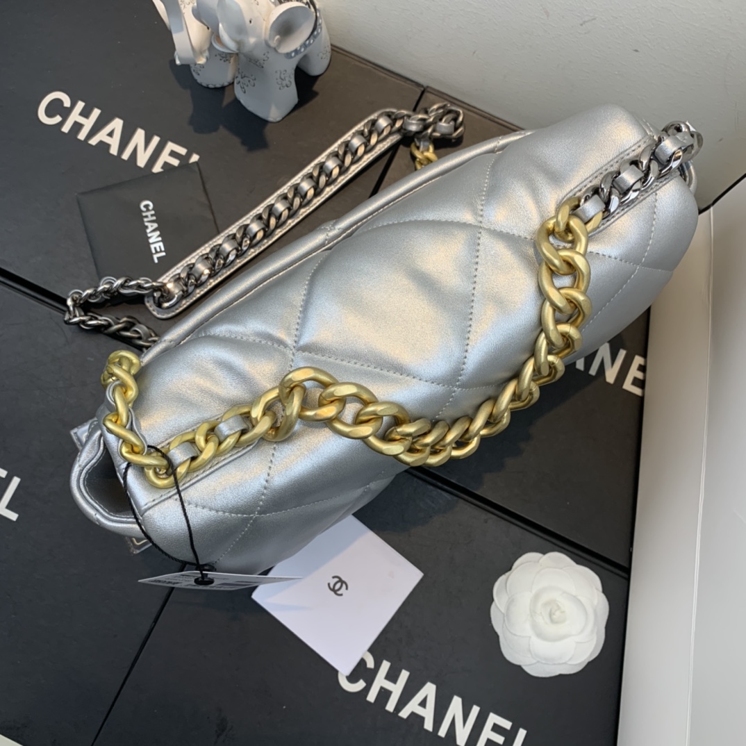 AS1161 chanel 19 large flap bag, CHANEL HANDBAGS