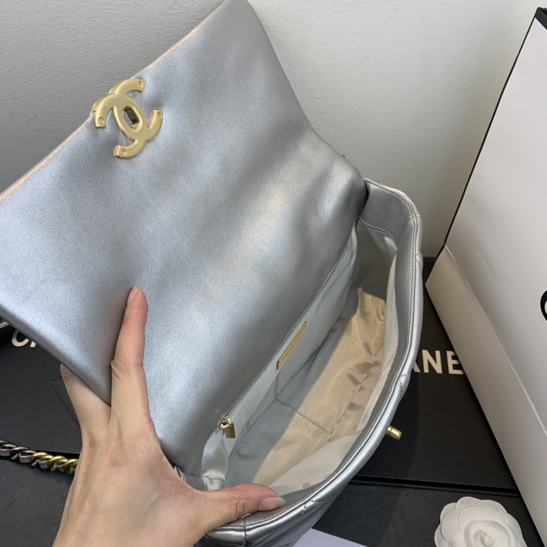AS1161 chanel 19 large flap bag, CHANEL HANDBAGS