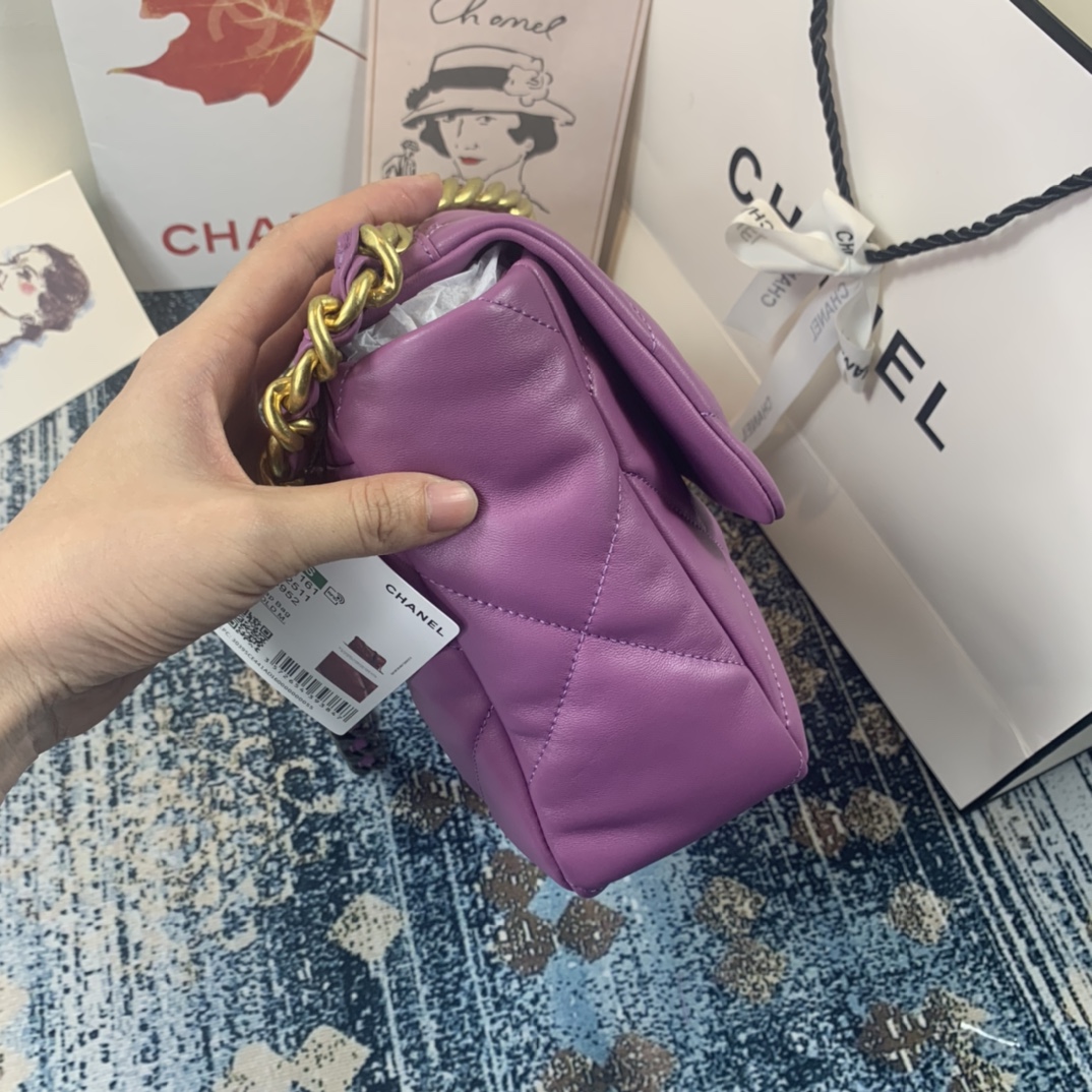 AS1161 chanel 19 large flap bag, CHANEL HANDBAGS