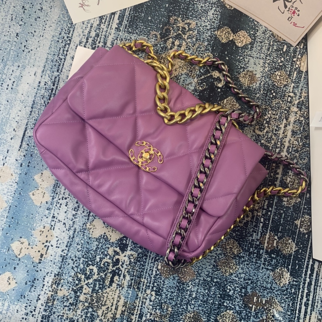 AS1161 chanel 19 large flap bag, CHANEL HANDBAGS