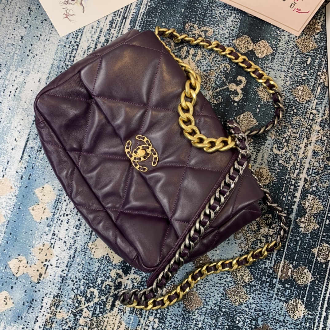 AS1161 chanel 19 large flap bag, CHANEL HANDBAGS