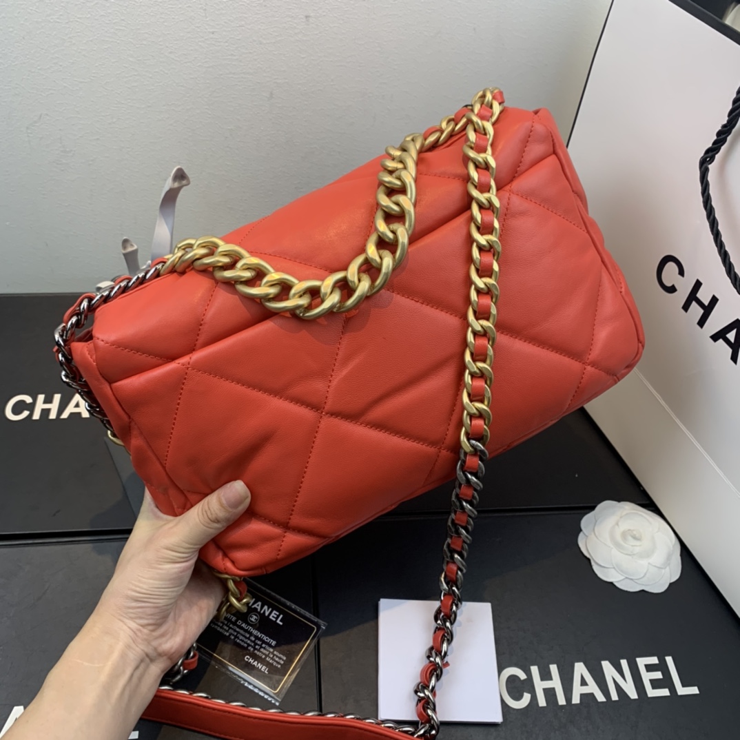AS1161 chanel 19 large flap bag, CHANEL HANDBAGS