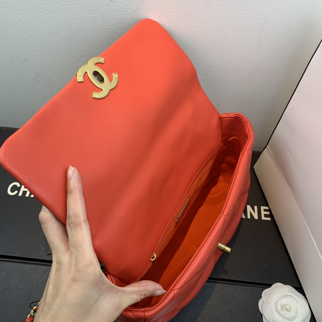 AS1161 chanel 19 large flap bag, CHANEL HANDBAGS