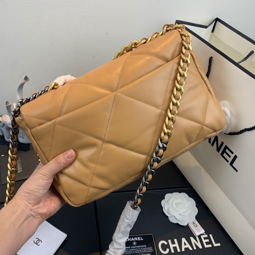AS1161 chanel 19 large flap bag, CHANEL HANDBAGS