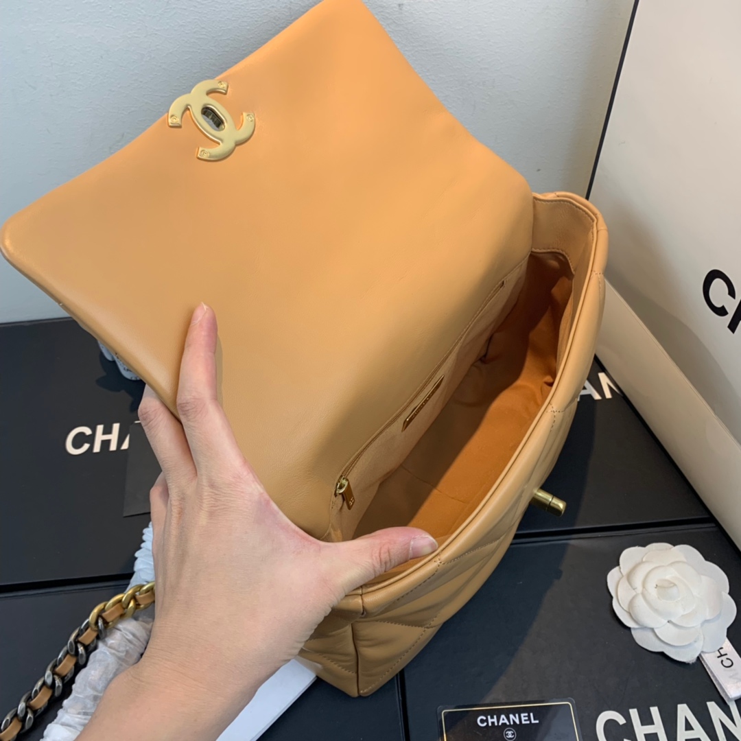 AS1161 chanel 19 large flap bag, CHANEL HANDBAGS