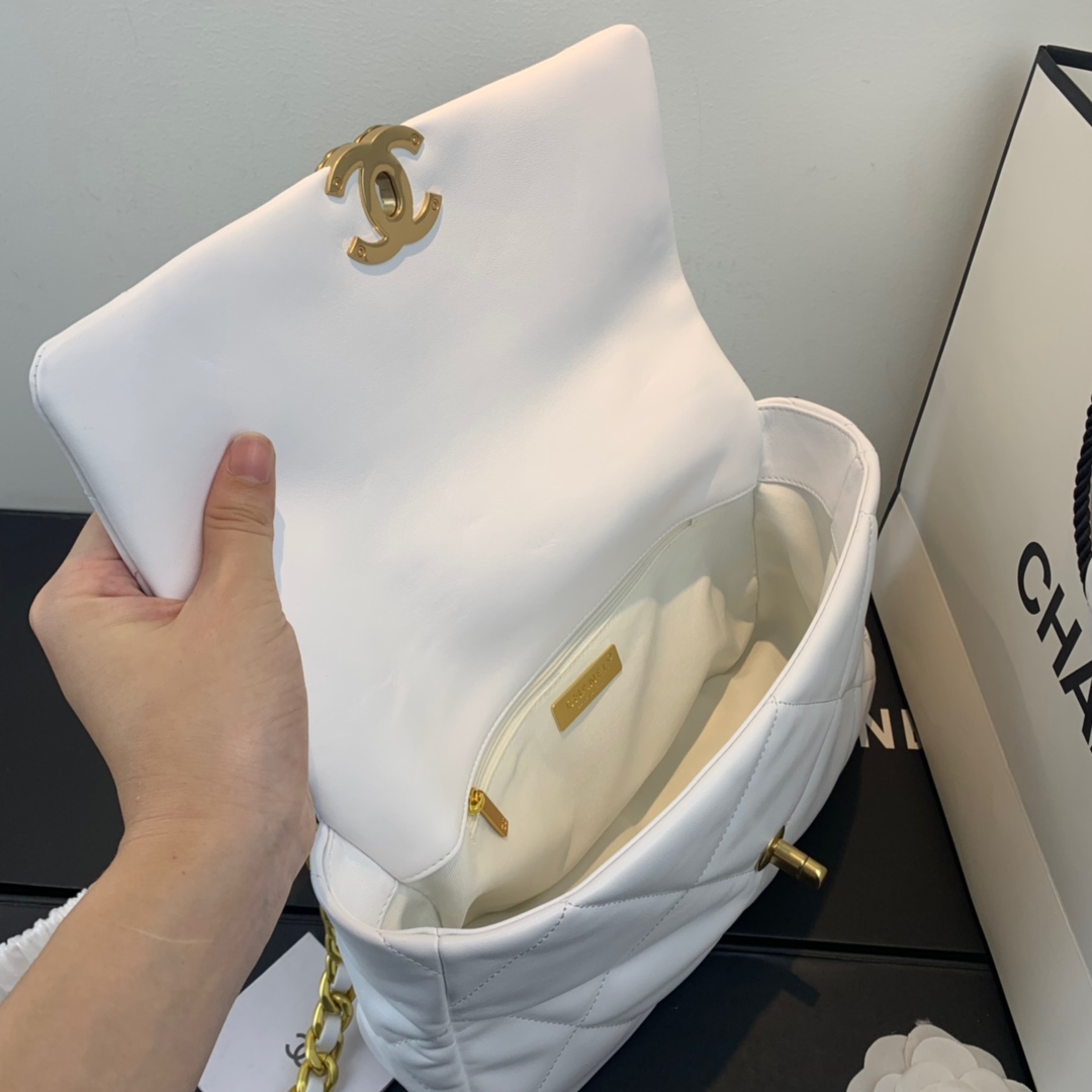 AS1161 chanel 19 large flap bag, CHANEL HANDBAGS