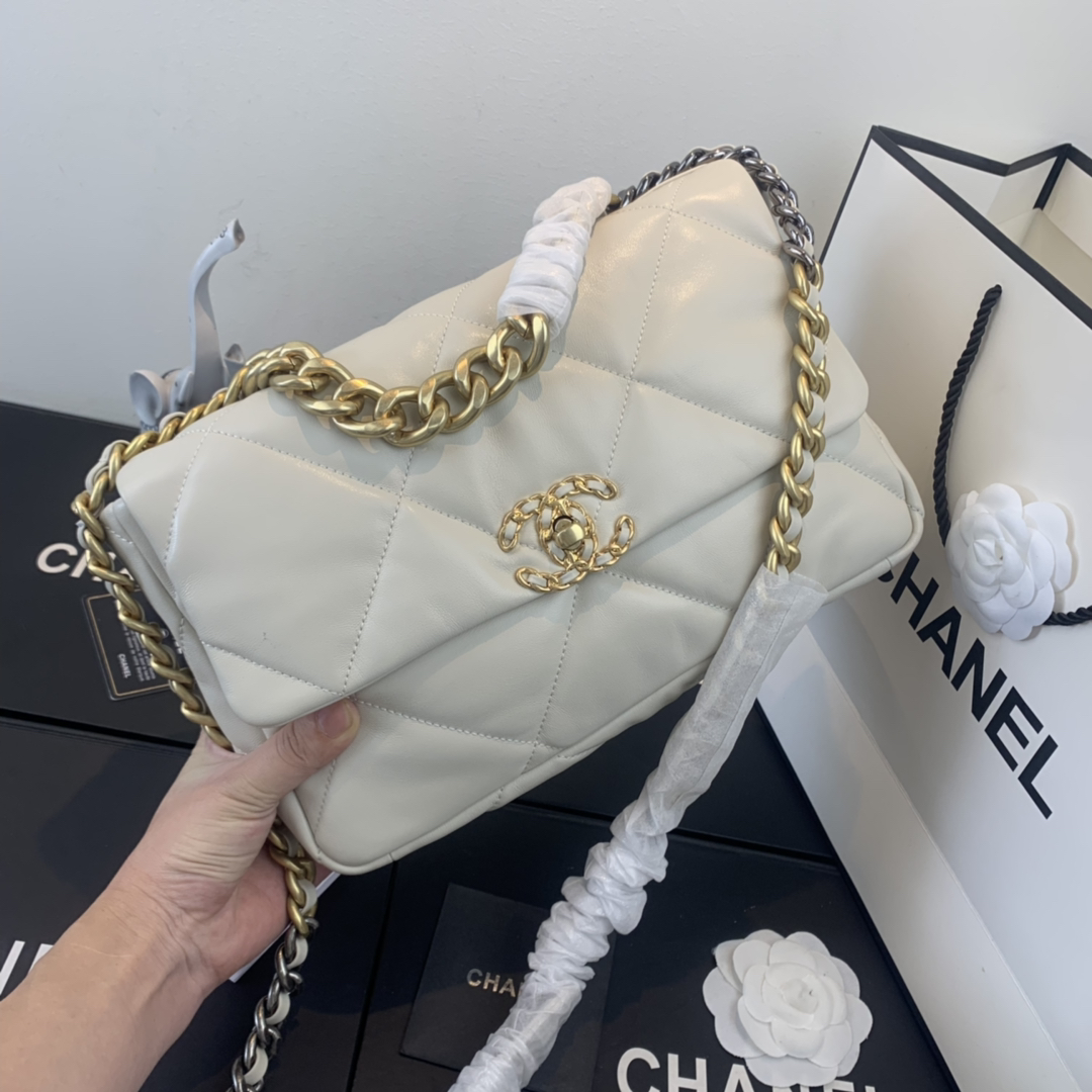 AS1161 chanel 19 large flap bag, CHANEL HANDBAGS
