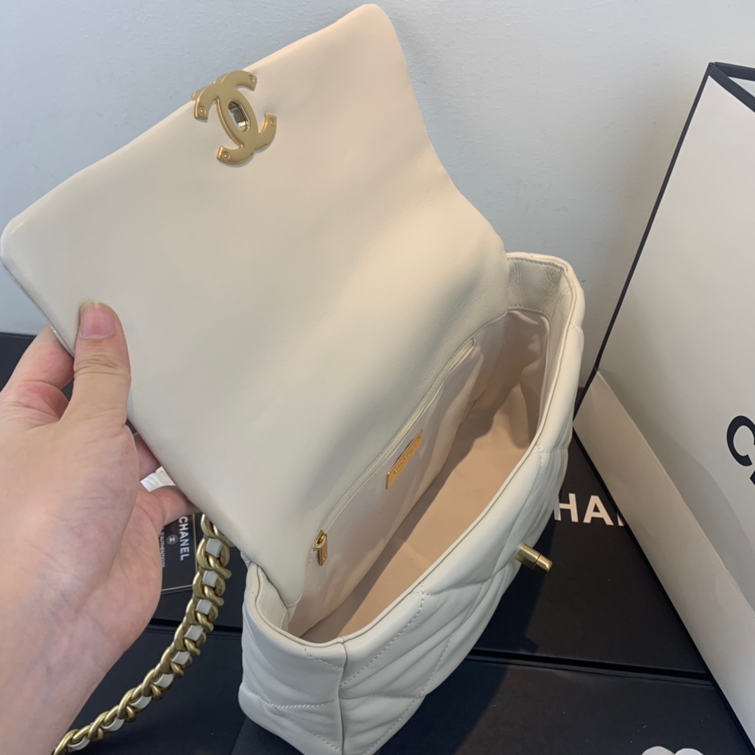 AS1161 chanel 19 large flap bag, CHANEL HANDBAGS