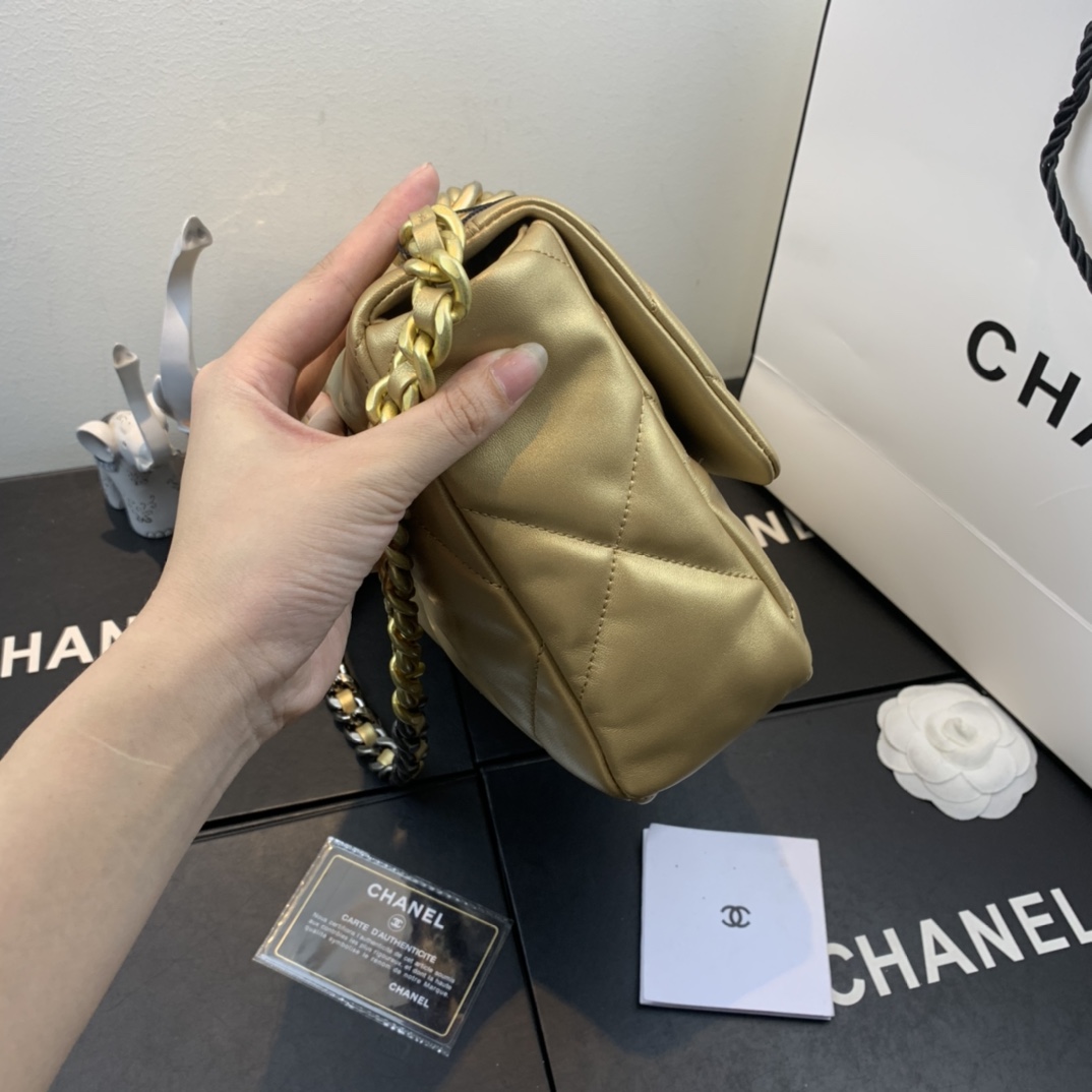 AS1161 chanel 19 large flap bag, CHANEL HANDBAGS