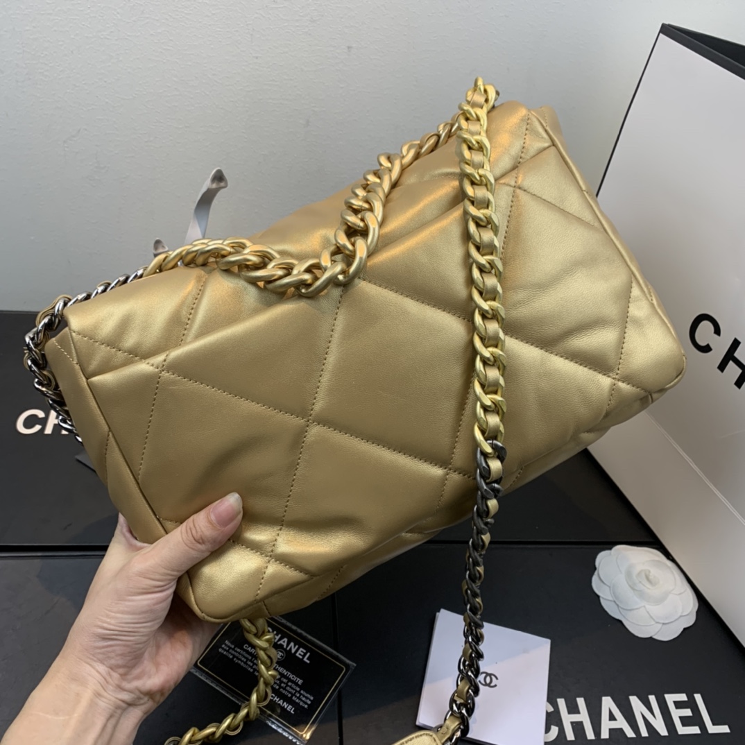 AS1161 chanel 19 large flap bag, CHANEL HANDBAGS