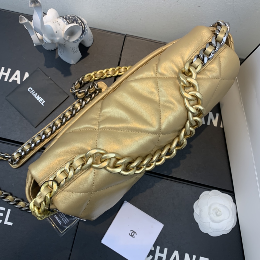 AS1161 chanel 19 large flap bag, CHANEL HANDBAGS