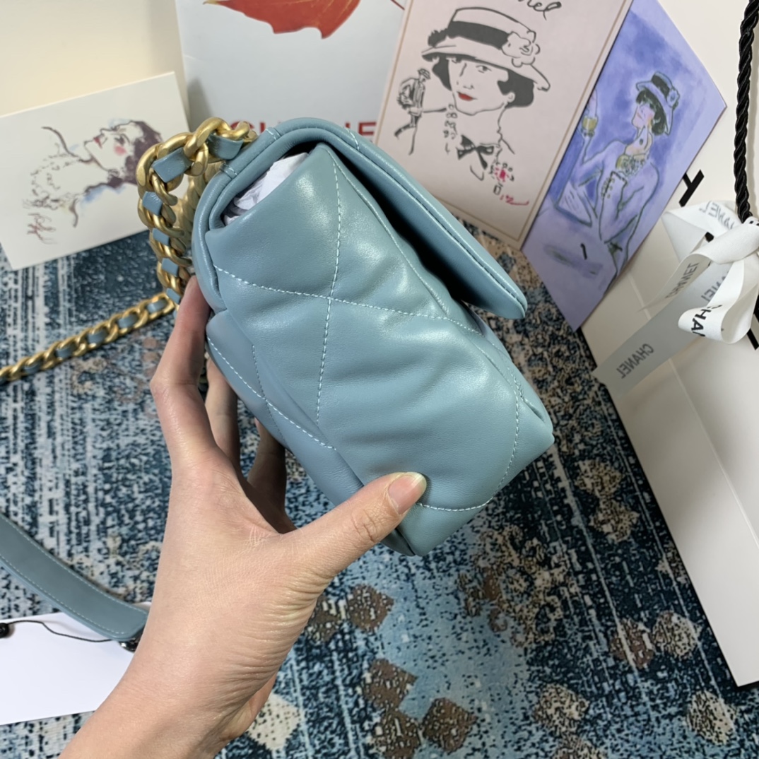AS1160 chanel 19 small flap bag, CHANEL HANDBAGS