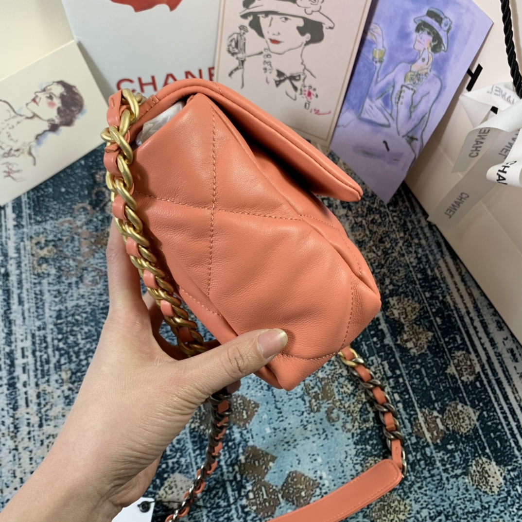 AS1160 chanel 19 small flap bag, CHANEL HANDBAGS