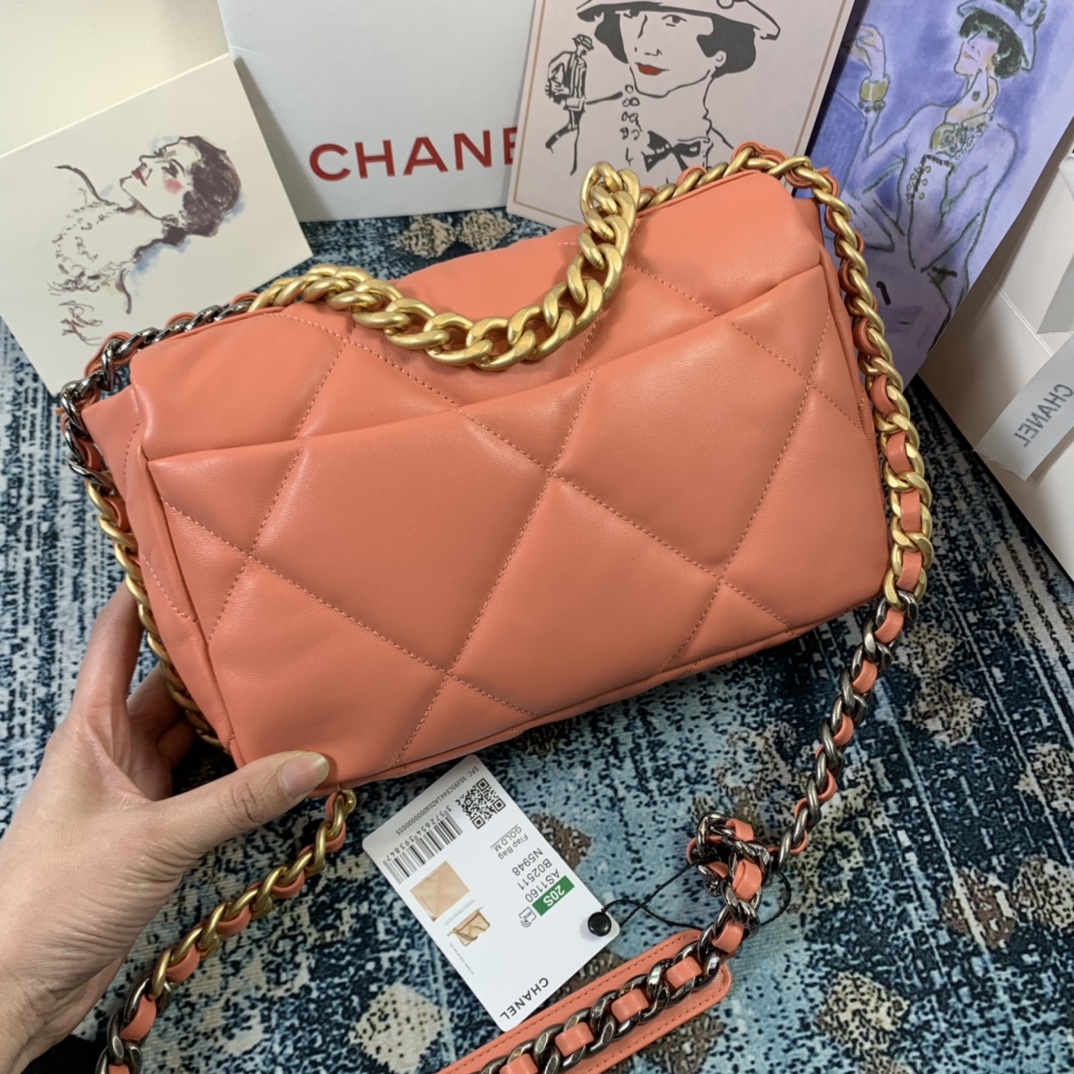 AS1160 chanel 19 small flap bag, CHANEL HANDBAGS