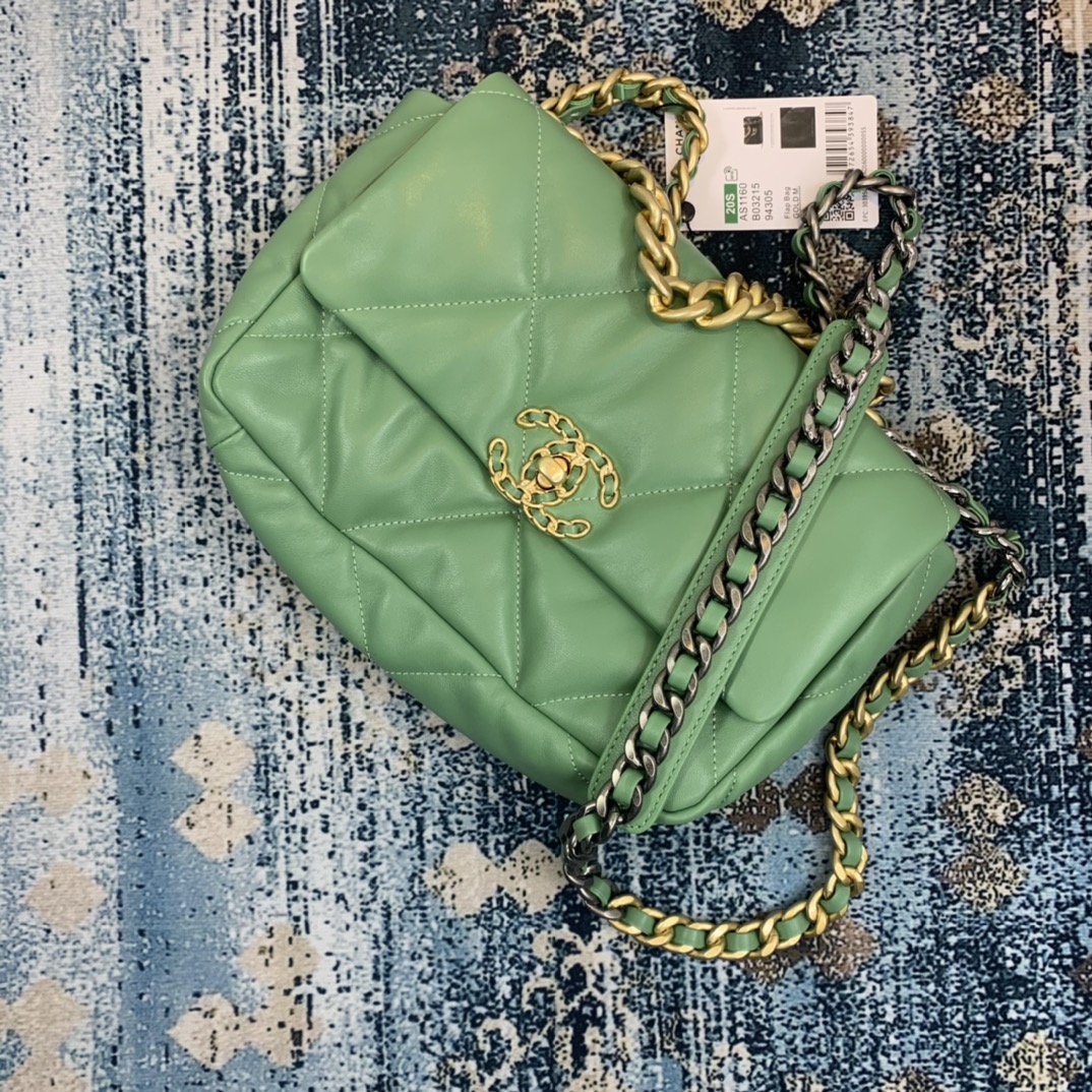 AS1160 chanel 19 small flap bag, CHANEL HANDBAGS