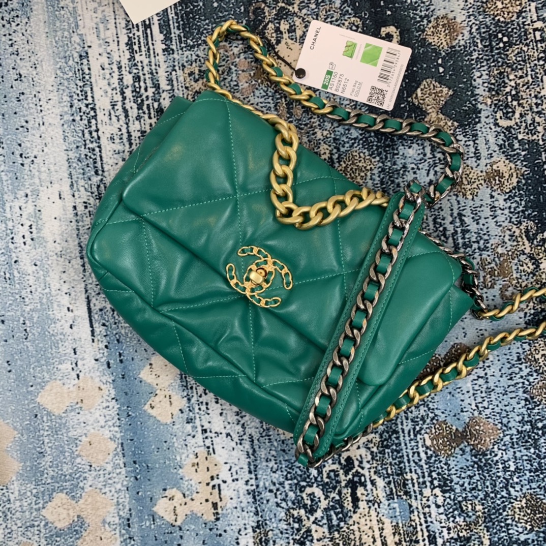 AS1160 chanel 19 small flap bag, CHANEL HANDBAGS