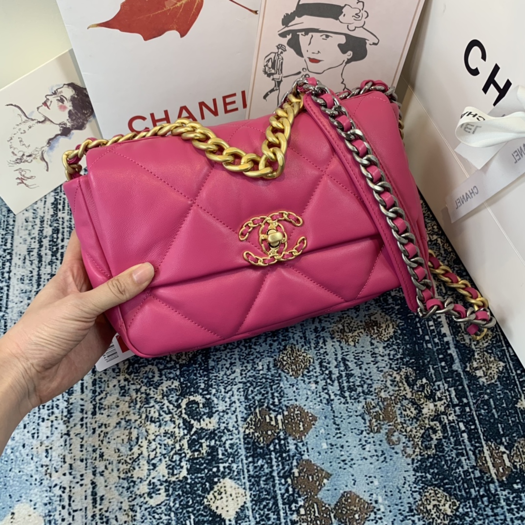 AS1160 chanel 19 small flap bag, CHANEL HANDBAGS