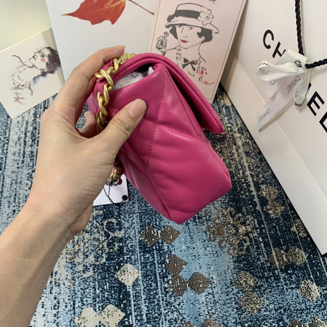 AS1160 chanel 19 small flap bag, CHANEL HANDBAGS