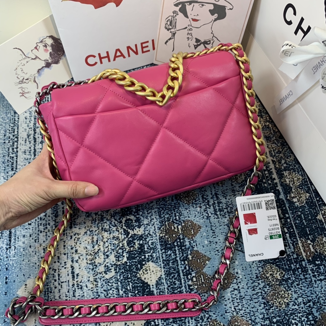 AS1160 chanel 19 small flap bag, CHANEL HANDBAGS