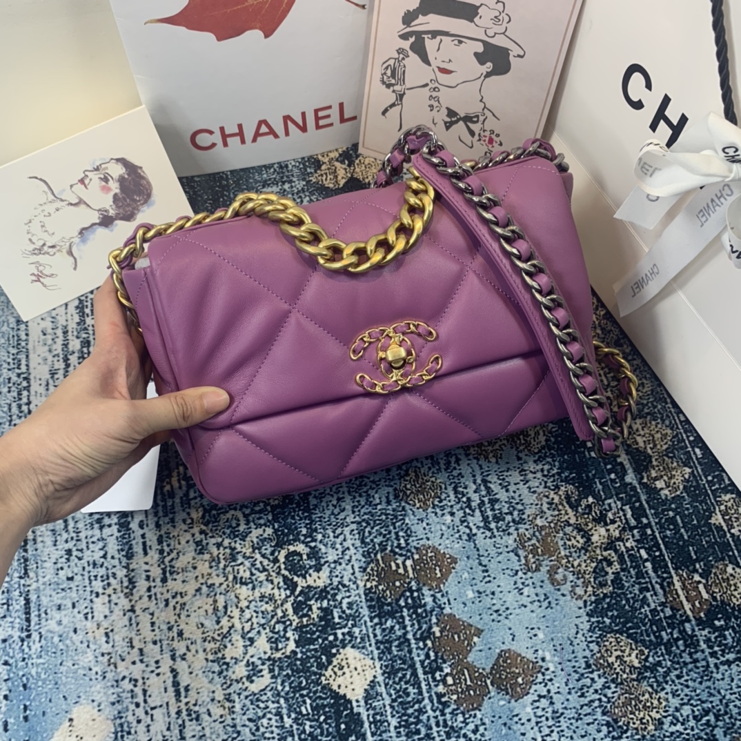 AS1160 chanel 19 small flap bag, CHANEL HANDBAGS