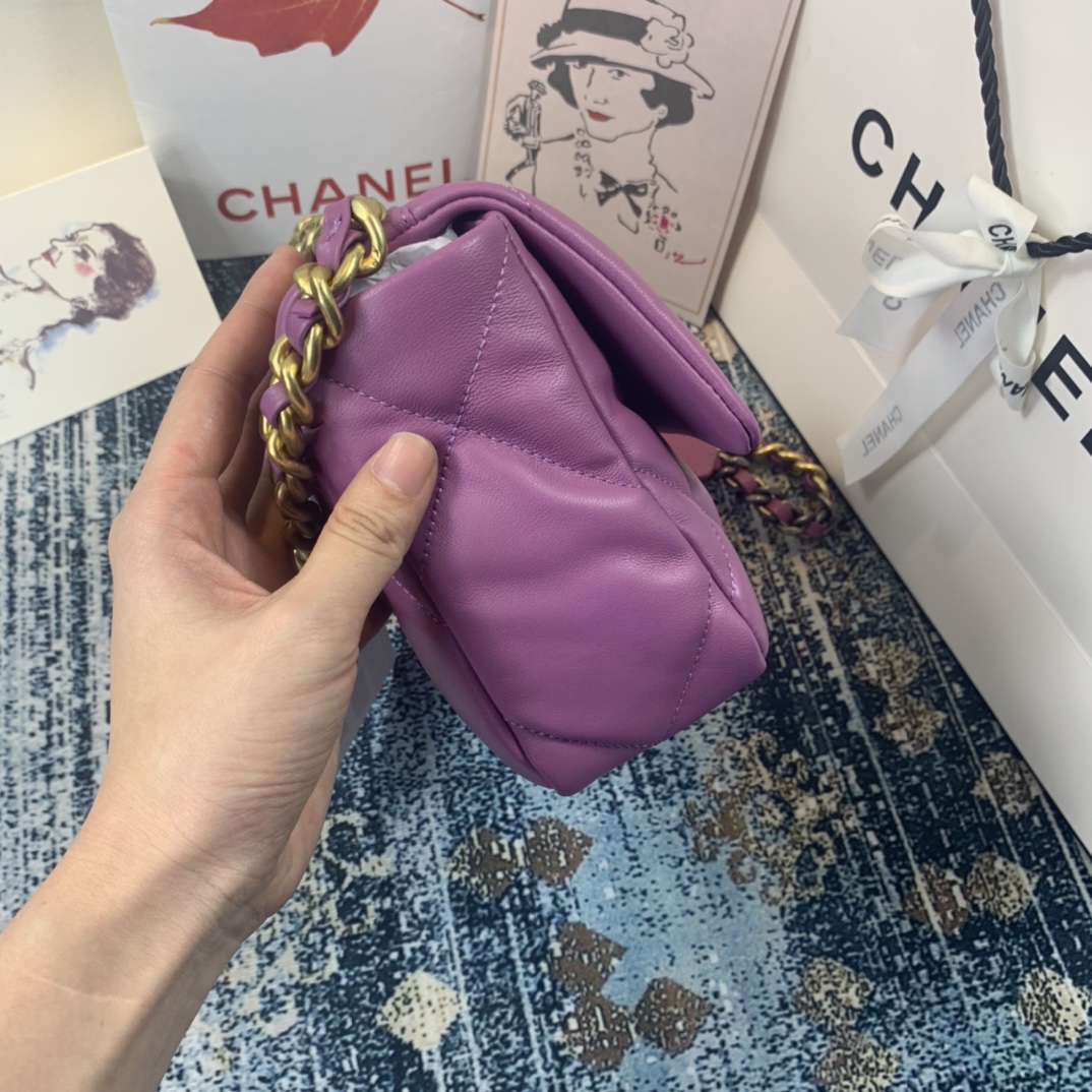 AS1160 chanel 19 small flap bag, CHANEL HANDBAGS