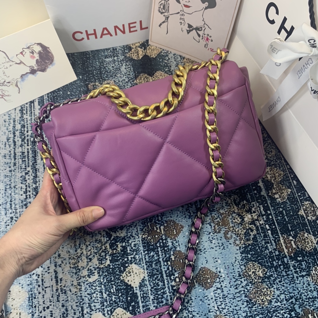 AS1160 chanel 19 small flap bag, CHANEL HANDBAGS