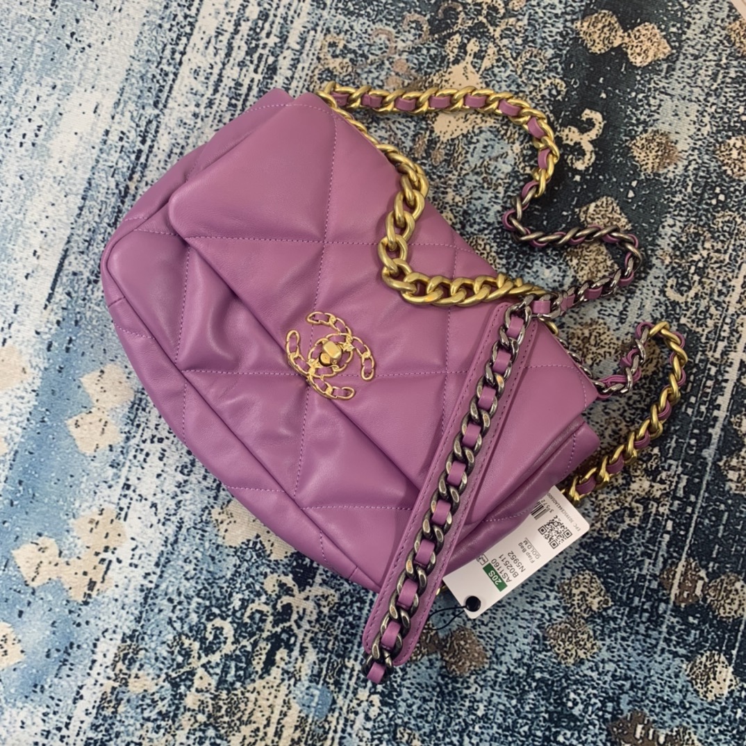 AS1160 chanel 19 small flap bag, CHANEL HANDBAGS