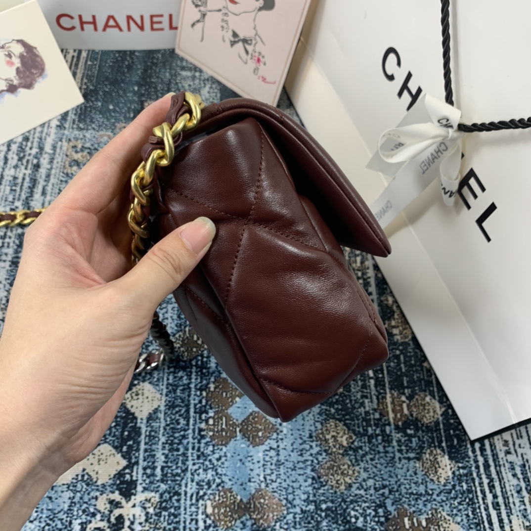 AS1160 chanel 19 small flap bag, CHANEL HANDBAGS