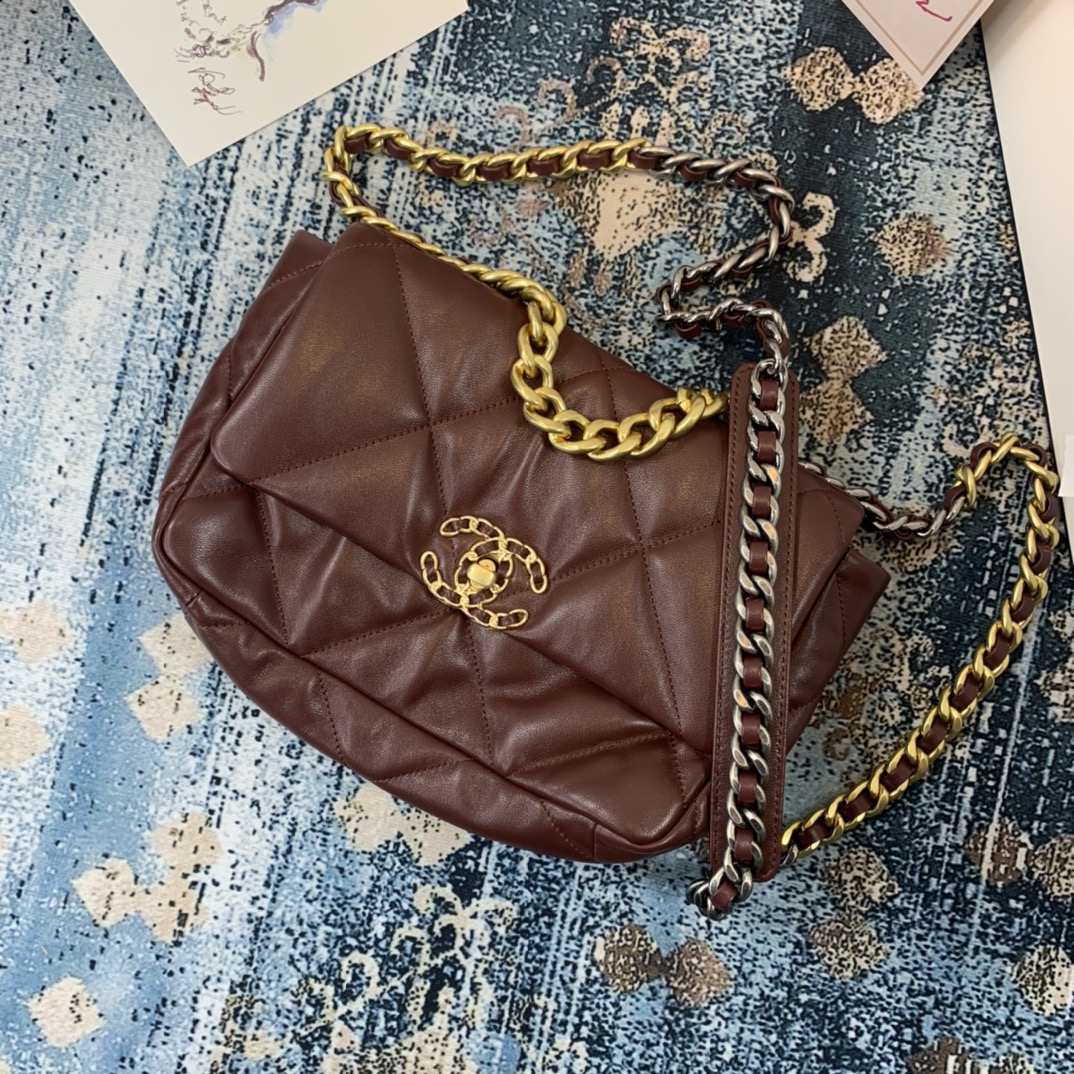 AS1160 chanel 19 small flap bag, CHANEL HANDBAGS