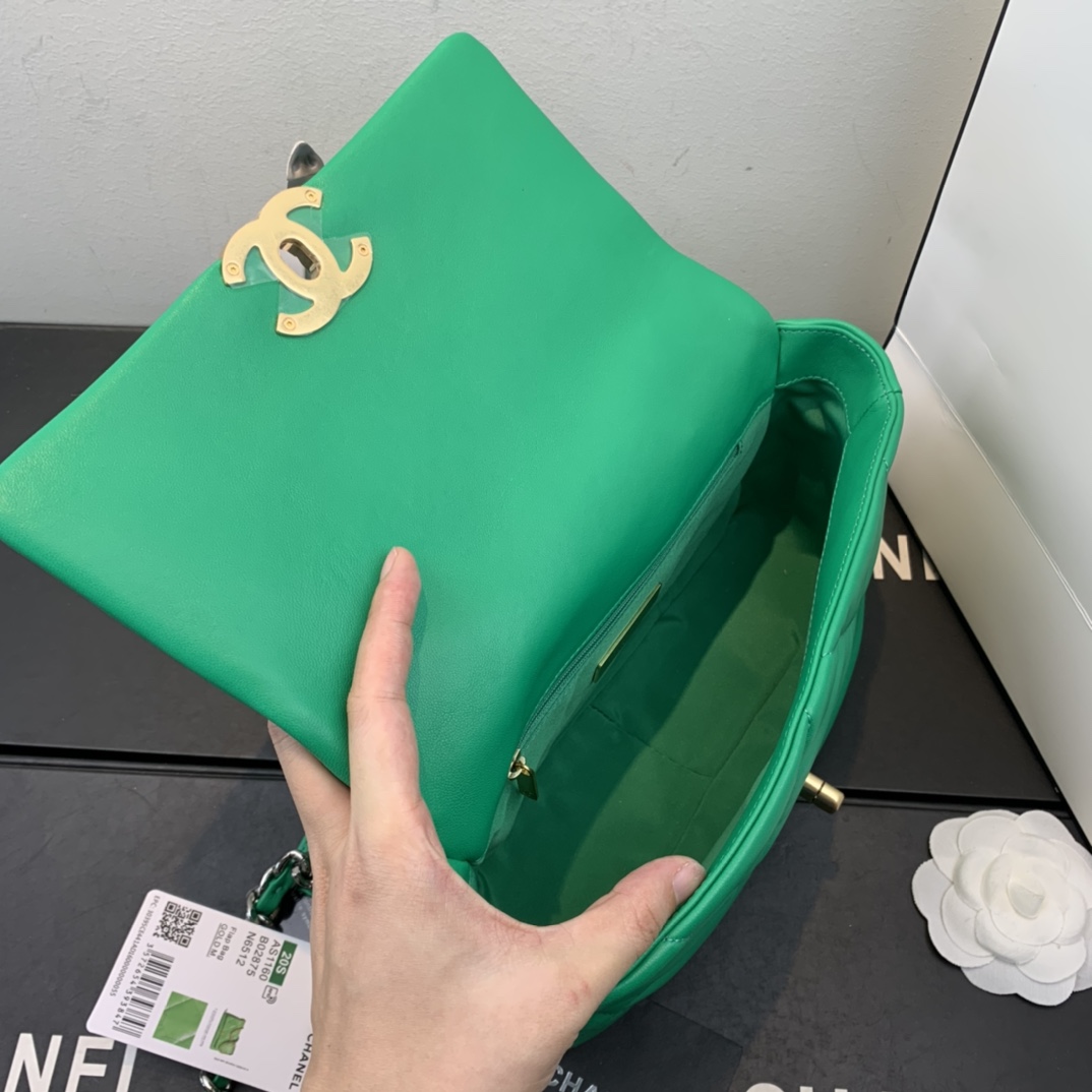 AS1160 chanel 19 small flap bag, CHANEL HANDBAGS