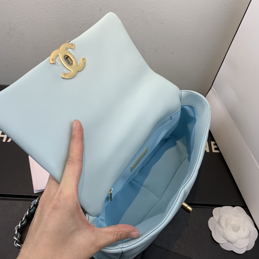 AS1160 chanel 19 small flap bag, CHANEL HANDBAGS