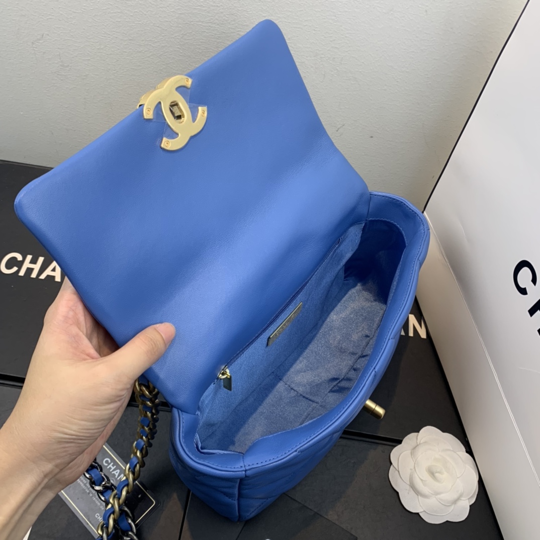 AS1160 chanel 19 small flap bag, CHANEL HANDBAGS
