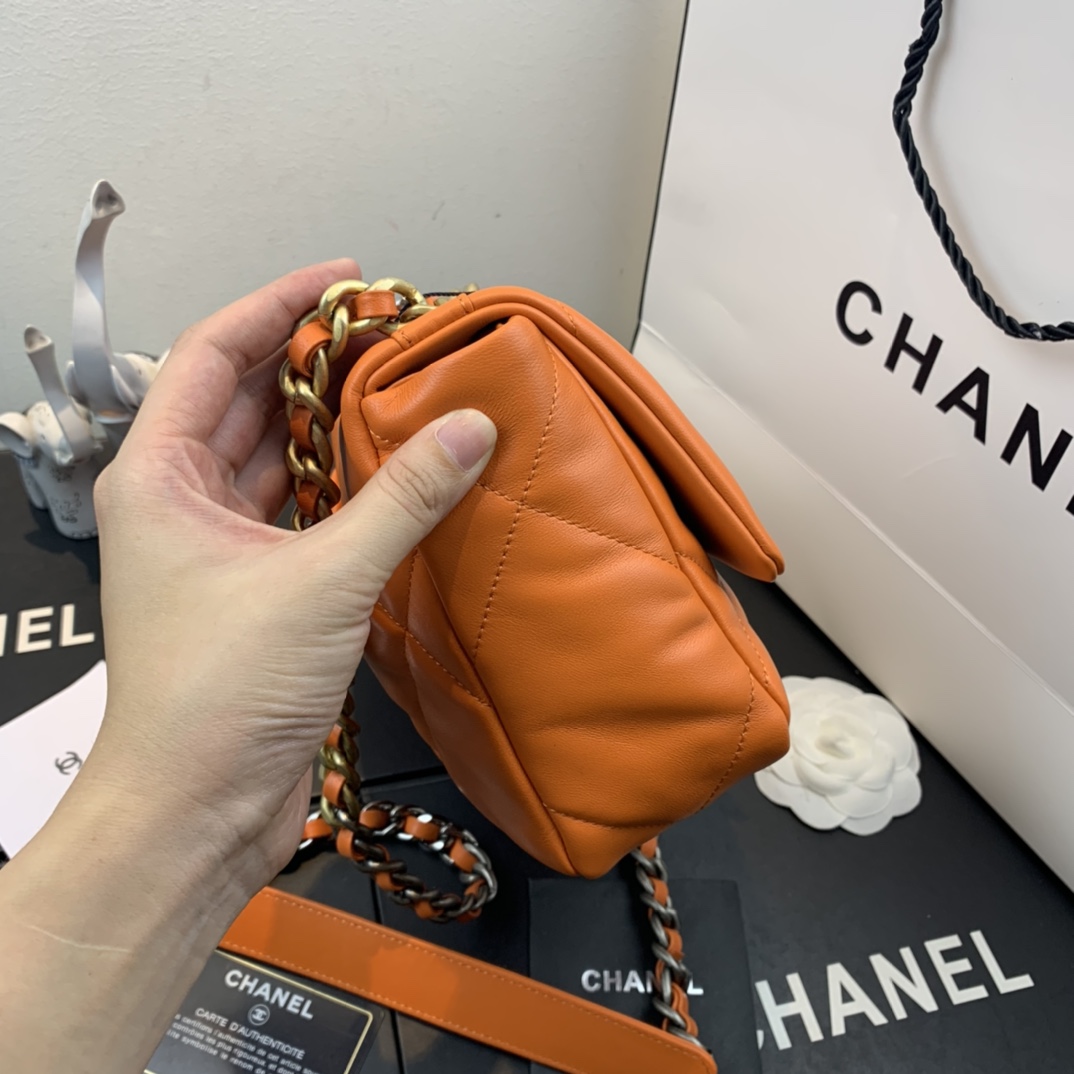 AS1160 chanel 19 small flap bag, CHANEL HANDBAGS