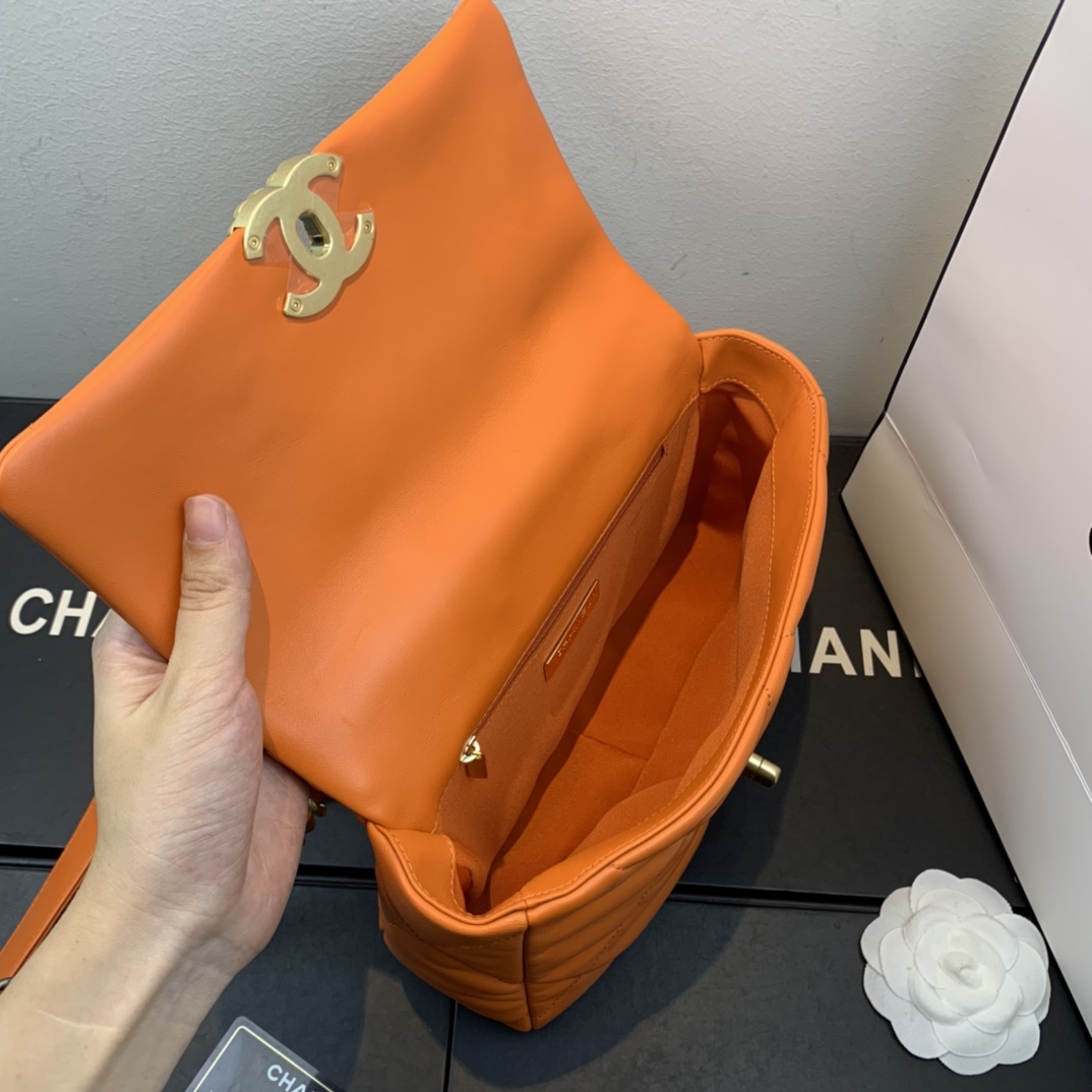 AS1160 chanel 19 small flap bag, CHANEL HANDBAGS