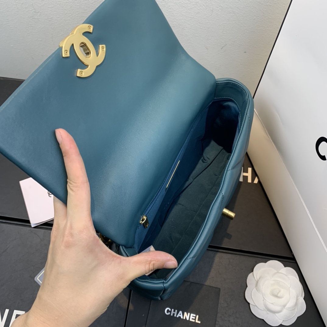 AS1160 chanel 19 small flap bag, CHANEL HANDBAGS