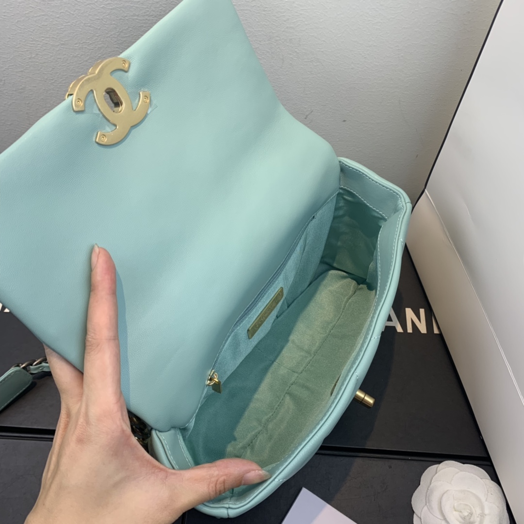 AS1160 chanel 19 small flap bag, CHANEL HANDBAGS