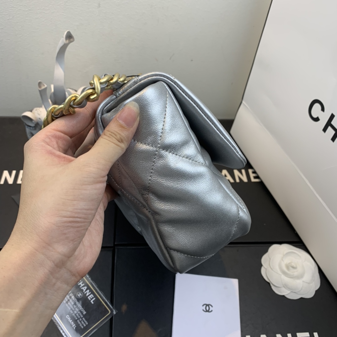 AS1160 chanel 19 small flap bag, CHANEL HANDBAGS