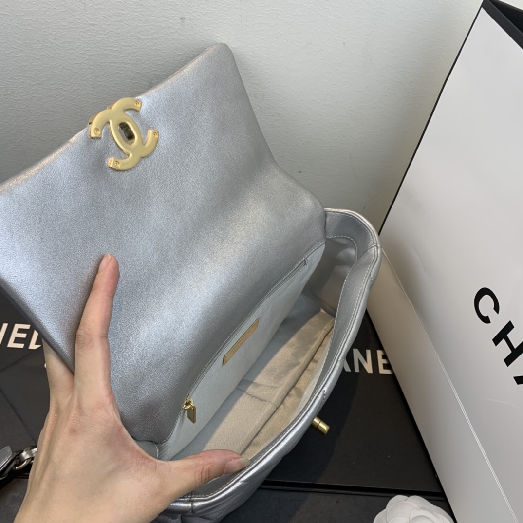AS1160 chanel 19 small flap bag, CHANEL HANDBAGS