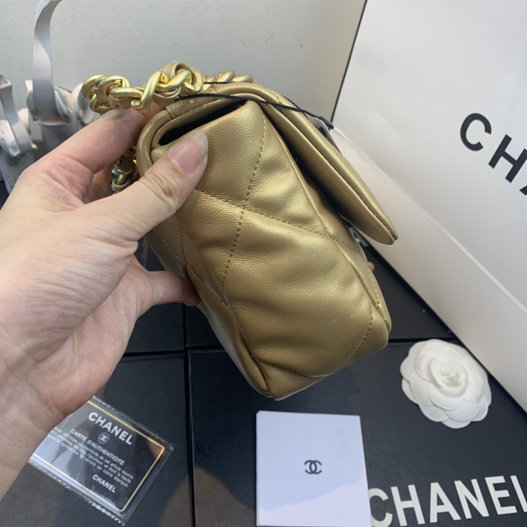 AS1160 chanel 19 small flap bag, CHANEL HANDBAGS