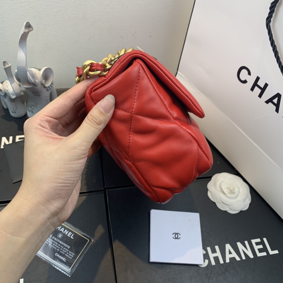 AS1160 chanel 19 small flap bag, CHANEL HANDBAGS