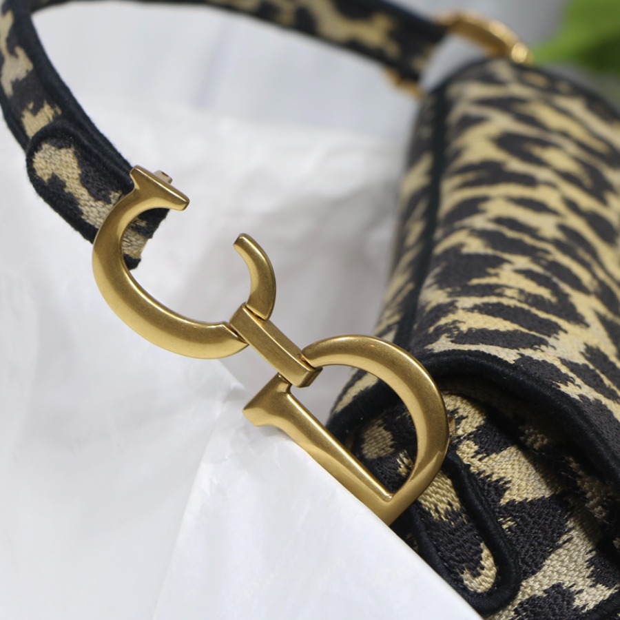 SADDLE ORIGINAL DIOR OBLIQUE EMBROIDERED CANVAS BAG, DIOR SHOULDER BAG