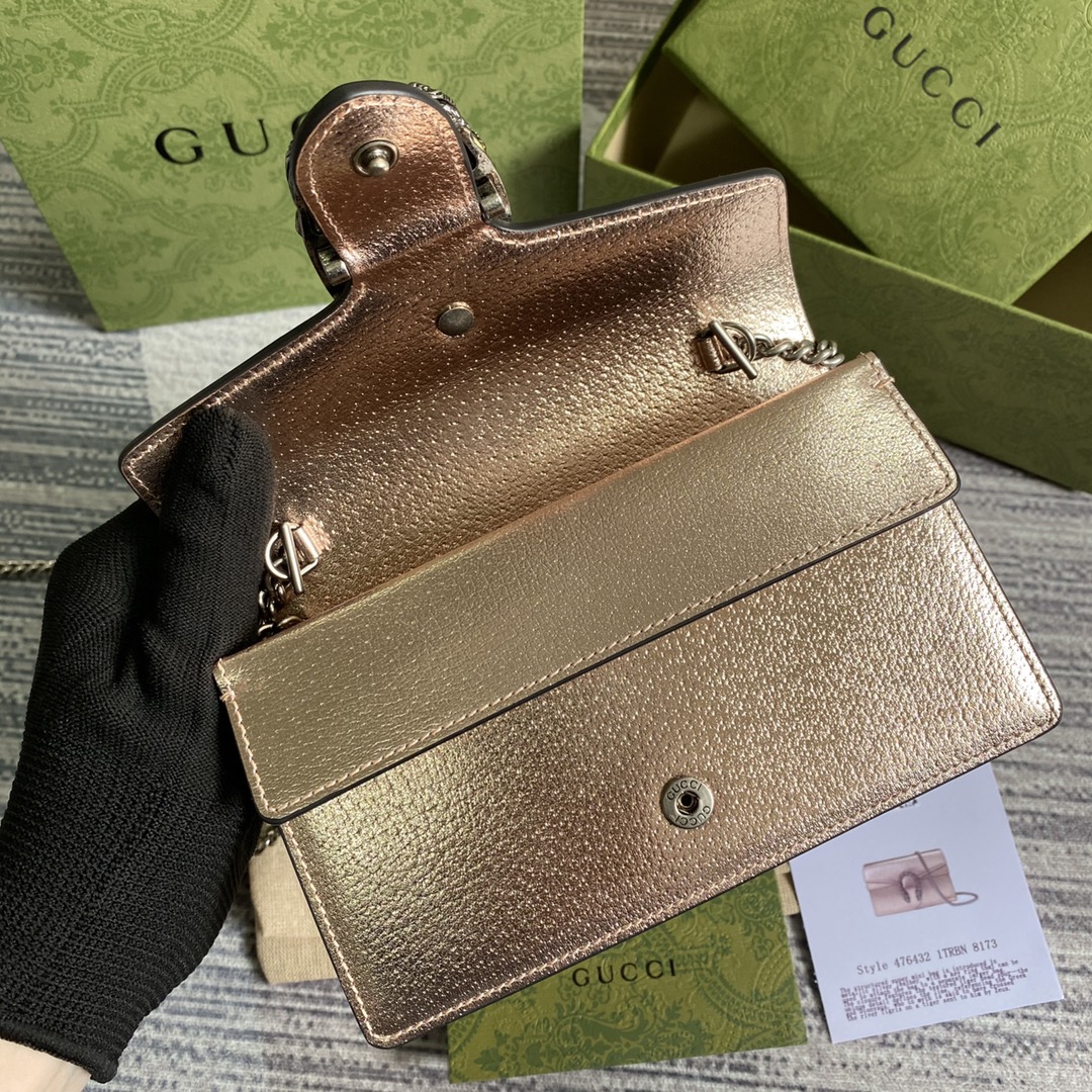 476432 Dionysus super mini leather bag, GUcci Mini Bags for Women
