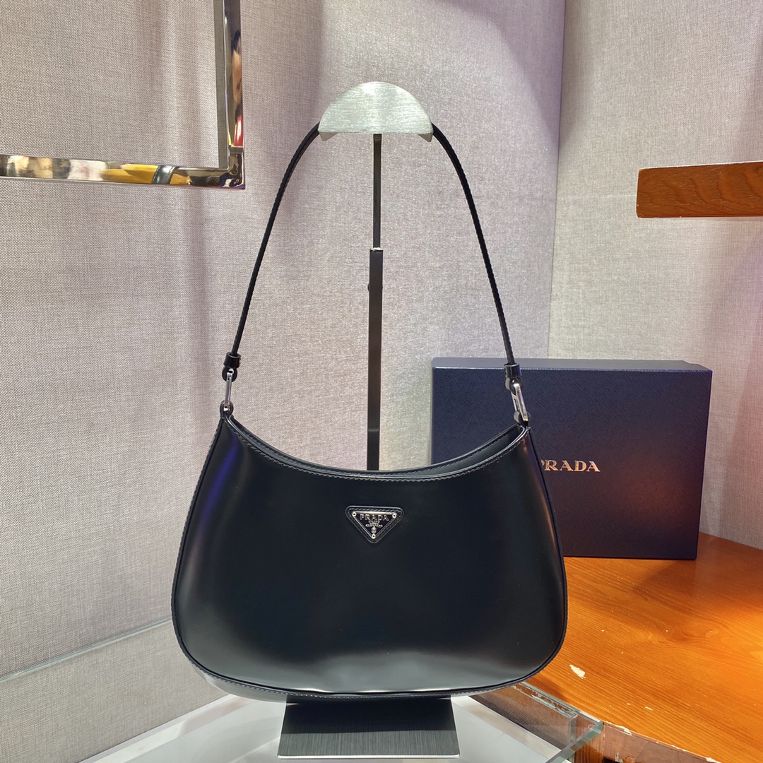 Prada Cleo brushed leather shoulder bag