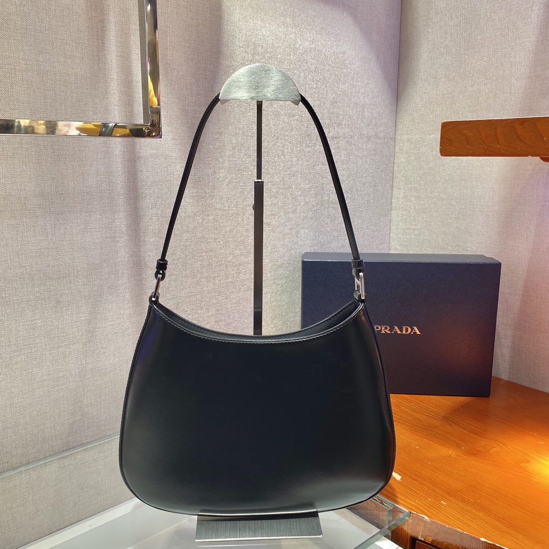 Prada Cleo brushed leather shoulder bag