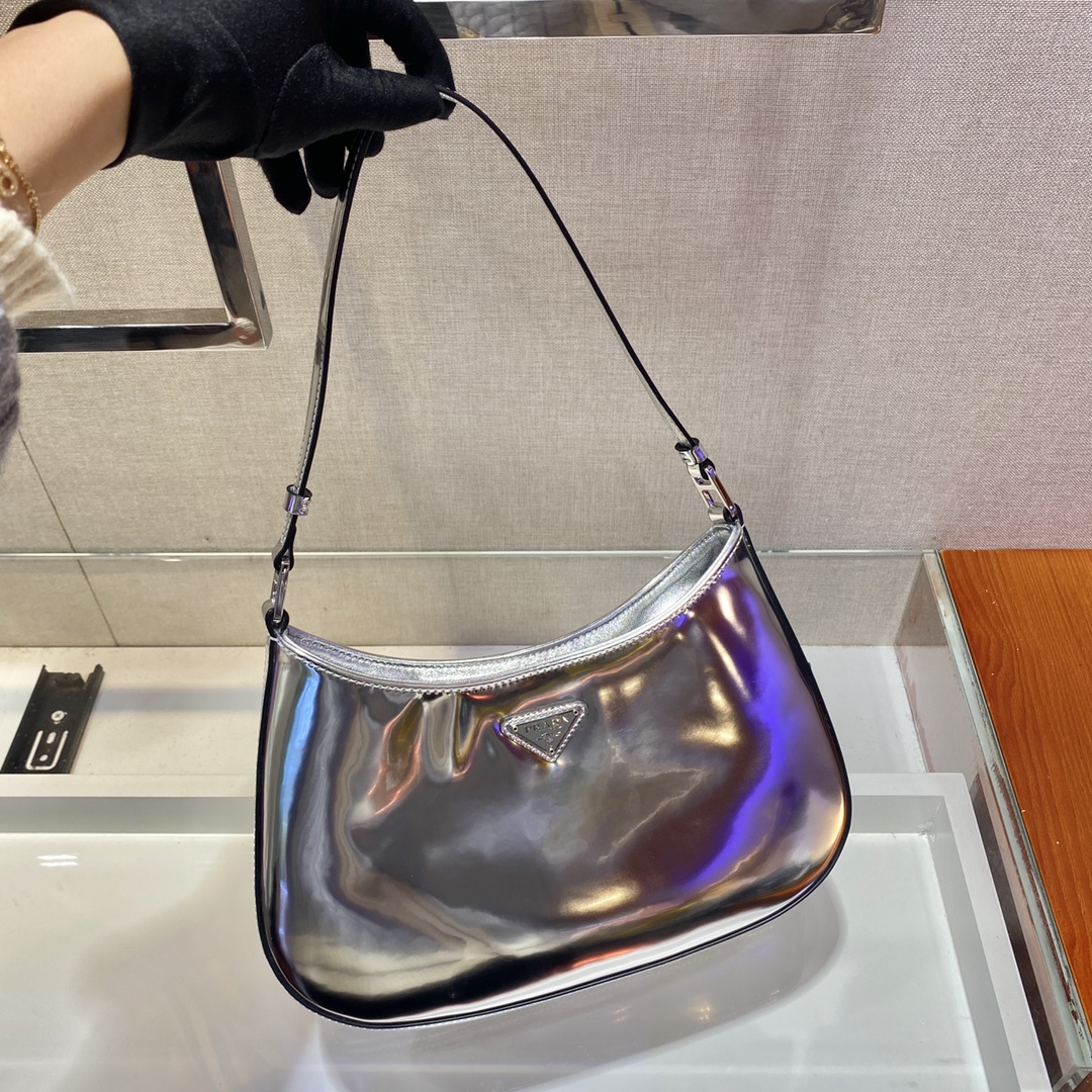 Prada Cleo brushed leather shoulder bag