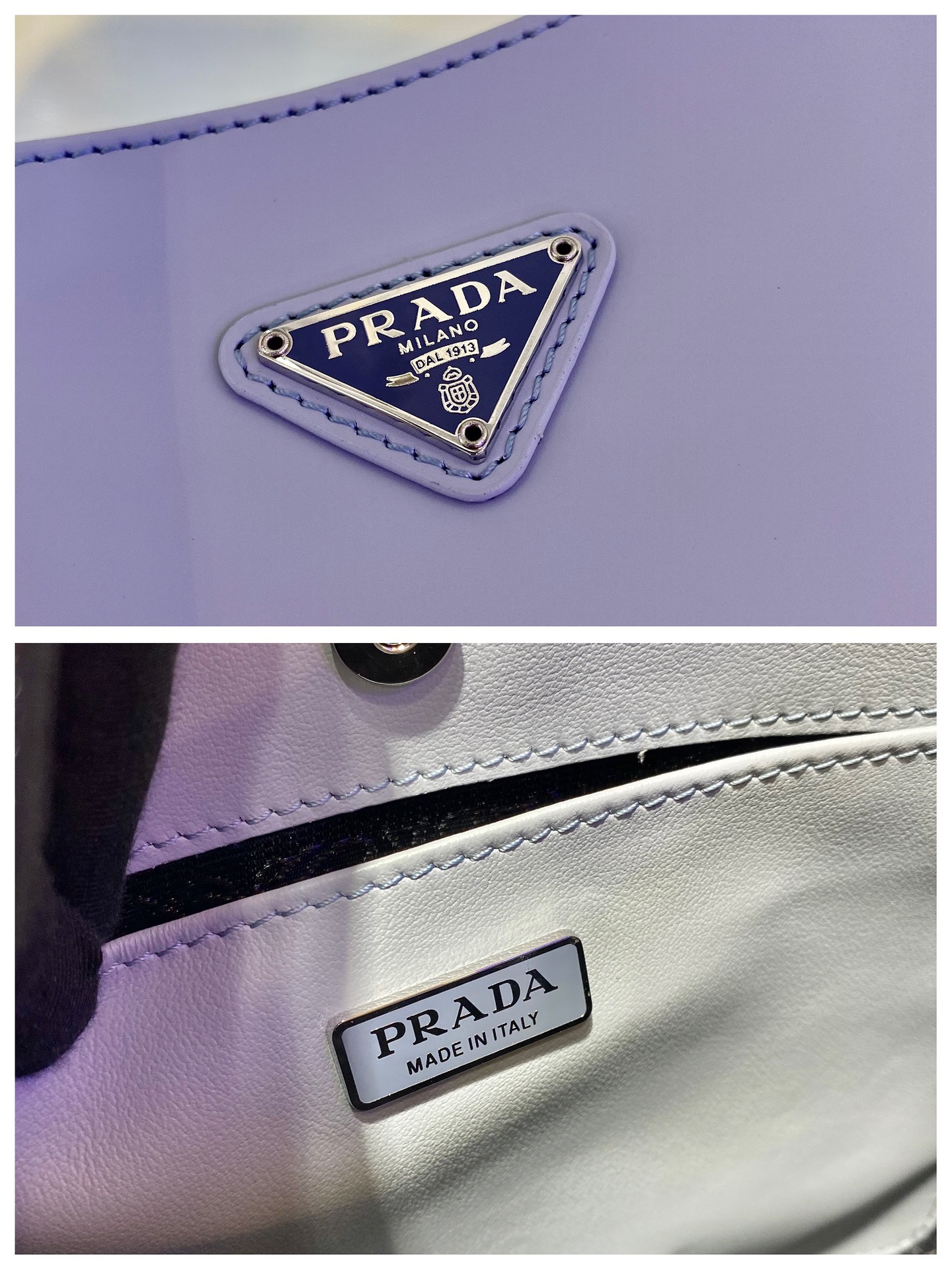 Prada Cleo brushed leather shoulder bag